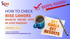 BISE Lahore official website homepage for checking matric results online