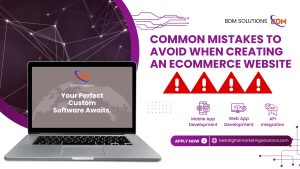 Professional ecommerce website design by BDM Solutions